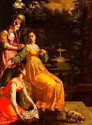 Jacopo da Empoli Susanna and the Elders oil